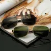 Fashion Rectangle Sunglasses Men Women Designer Metal Frame Outdoor UV400 Driving Sun Glasses Z39 with Case1788