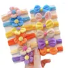 Accessori per capelli 1 Set modello Lint Bow Knot Copricapo da principessa Fasce elastiche per bambini Corde per bambini Copricapo per bambina