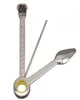 Nettoyeur de Pipe à fumer 3 en 1, outils de nettoyage, couteau de nettoyage en acier inoxydable, ensemble d'outils, cuillère de ramassage Tamper9048006