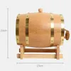 Drinking Straws Wood Wine Barrel Oak Beer Brewing Equipment Mini Keg Beverage Turnover Bucket Large Capacity Storage Container333E