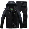 Suits Ski Suit Men Outdoor Sports Men's Suit Handsome Windproof Waterproof Warm Winter Ski Suit