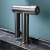 Rubinetti per lavandino del bagno Pistola Lavabo grigio Miscelatore rotante in ottone massiccio Maniglia singola fredda Rubinetti per lavabo montati su piano Arrivo