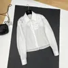 Werk Jurken 2024 Lente Zomer Luxe Vrouwen Mode Witte Bloem Katoenen Shirt Blouse Met Midi Rok Past Sets Voor Vrouwelijke Gdnz 2.28