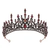 Partihandel Handgjorda vintage Black Wedding Crown Princess Pageant Crown Bridal Accessories 2417
