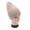 Cappellini invernali Cappello piastrellato lavorato a maglia su misura per uomo Donna Berretto melone Personalità Cappelli flangiati selvaggi Scaldino cofano Ladie Casual