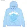 Mens Hoodies Sweatshirts New Sky Blue Sp5der Hoodie Men Women 1 Hip Hop Young Thug Spider World Wide 555555 Print Pullover Hoody Light Wa6l