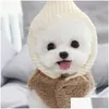 Vêtements de chien Nouveau hiver chaud vêtements de chien pour petits chiens automne épaissir sweat à capuche chiot manteau chihuahua mignon vêtements pour animaux de compagnie accessoires 201127 Dhbpm