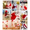 Disfraces de gato Ropa para perros de invierno Ropa para perros Sudaderas con capucha navideñas de felpa cálidas para el propietario