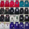 Retro Gerileme Basketbol Michael Mike Bibby Jersey 10 Jason Williams 55 Chris Webber 4 Allen Iverson 3 Vintage Kırmızı Siyah Beyaz Mavi Mor Yeşil Takım Hot Men