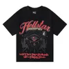 디자이너 Hellstar T 셔츠 남성 고급 남성 Tshirt 화이트 블랙 여름 그래픽 면화 인쇄 대형 티 탑 여성 트렌디 한 스트리트웨어 패션 티셔츠 디자인