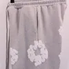 Дизайнерская толстовка с капюшоном Джинсовая дизайнерская толстовка с цветочным принтом Брюки с полным принтом Прямые повседневные мужские и женские джинсовые брюки S-XL Спортивные штаны с капюшоном костюм спортивный костюм свободная уличная одежда