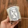 Scented Candle Perfumed Candles 190g Roses Baies Santal Miomsa Figuier Fragrance Paris Brand Bougie Parfum Wax Long Lasting Time Smell Good High Quality