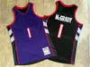 Authentiek Tracy McGrady Throwback basketbalshirt Retro Vince Carter 15 Penny Hardaway 1 Vintage Zwart Wit Paars Blauwe Streep 1998 2008 1993 1995 2000 2003