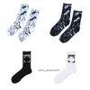 Mode luxe coton Offs marque chaussettes flèche ligne d'avertissement planche droite marée chaussette haute qualité sport Long Tube absorbant la sueur respirant bas EY19