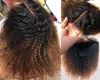 1b30 ombre kinky encaracolado peruca para mulheres brasileiras 4x4 fechamento do laço perucas afro onda virgem cabelo humano arrancado com cabelo do bebê 150 densi4395636