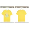 Men's T Shirts Designer Tees Rainbow Mushroom Letter Print Short Sleeve Tops Cotton Loose Men Women Shirt