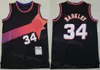 Retro Basketball Throwback Barkley Vintage Jersey 34 Karl Malone 32 John Stockton 12 Steve Nash 13 Color Purple Black White Orange Stitched Top Quality