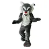 2024 Halloween Gray Power Cat Mascot Costume Fancy Dress Carnival Cartoon Theme Fancy Dress for Men Women Festival Dress