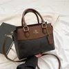 TTQ Luxus-Handtasche, Leder, Designer-Umhängetasche, Damen-Schultergurt, Tasche, bedruckt, Geldbörse, Designer-Taschen, modische Tragetaschen, Einkaufshandtaschen 0C201