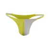 Sous-vêtements Nouveauté Contraste Couleur Mens Bikini Slips Confortable String Sexy Sous-vêtements Hommes Jockstrap Taille Basse Gay String Sissy