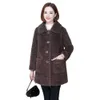 Haining Lamb para mujer 2023 otoño/invierno nuevo abrigo integrado de piel de oveja de manga larga longitud media 325279