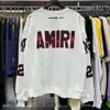 Designer Amirs Hoodie Mode Streetwear Herbstwinter Neues Produkt Amirs 22 Football Coconut Tree Lockerer lässiger Rundhalspullover 855