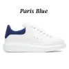 Nouveau designer chaussures décontractées femme hommes blanc cuir de veau lisse grands lacets plats plate-forme semelle en caoutchouc baskets noir rose bleu clair bout arrondi daim bas haut