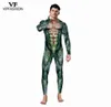 VIP Moda adulta Homens sexy de Halloween Trajes Snake 3D Printing Animal Party Zentai Catsuit Muscle Cosplay Bodysuit Jumpsuit8086702525535