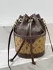 Wysokiej jakości luksusowy projektant Modna torebka torebka na ramię kobiety Crossbody Torba Letter Skórzana torba dla kobiet worka sznurka