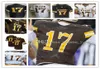 Anpassade män Wyoming 17 Josh Allen College Football Brown White Stitcehd grossisttröjor Billiga S-4XL5348063