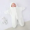 Dekens 0-12 Maanden Geboren Deken Winter Warm Houden Babyslaapzak Zachte Fleece Baby Sleepsack Leuke Zeester Inbakeren kleding