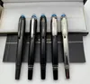 Nuevo bolígrafo de regalo de lujo, bolígrafo Rollerball superior de cristal azul de alta calidad, suministros escolares de oficina, plumas estilográficas suaves Wit6506519