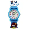 Cartoon Kids Watch Waterproof Cute Cat Cherry Blossom Dial Boy Girl Quartz Watches for Children Birthday Gift Reloj 240226