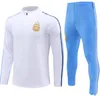 23 24 25 3-stjärnigt Argentina Tracksuit Soccer Jersey Messis Training Suit Football Shirt Maradona Di Maria 22/23/24 Men Kids Kit Tracksuit Set Uniforms
