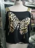 T-Shirt Plus Size Women Clothing Xl6xl 2022 Summer Women T Shirt Sexy Sequin Butterfly Print Big Size Tops Ladies Street Hipster Tee