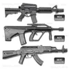 ألعاب السلاح 1 3 AK47 AUG AWM M249 M16 SY309 Barrett Scar Sy357 Barrett M24 95 Mini Cool Toy Gun Model T240309