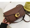 핸드백 여성 남자 태비 디자이너 어깨 가방 여성 진짜 가죽 100% 고품질 패션 Borse Lady Cross Body Flap f14tku