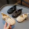 Nya modeflickor klänning skor vår sommar barn sneakers småbarn baby sandaler barns avslappnade lägenheter sko prinsessor läderskor