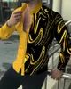 メンズカジュアルシャツ2024ソーシャルラグジュアリーデザイナー衣料ハワイアンファッションエレガントなクラシックトップトップスリーブプリントシャツ男性用