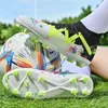 Men Football Boots Kids Cleats Soccer Shoes Turf Training High Top Ankle Sport Sneakers Quality AG FG Indoor Size 3445 240306