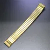 Watch Bands Way Deng - Women Men Golden Stainless Steel Flexible Stretch Watchband Band Strap Bracelet Cuff Bangle 18mm 20 Mm Y095249z