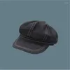 Ball Caps Short Brim Painter Hat Korean Version Spring Summer Sboy Unisex Outdoor Vintage Solid Color Peaked Cap Baseball