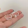 Cluster Rings KADRUFI Y2K Simple Luxury Moonstone Opening For Women Korean Fashion Sweet Adjustable Finger Ring Jewelry Anillos Gift