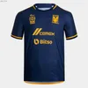 Fans Tops Tees Fußballtrikots 2024 Tigres UANL Fußballtrikots 23 24 NICO Quintero Home Away Gignac AQUINO Brunetta FußballtrikotH240309