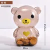 Childrens Piggy Bank Candy Change Transparent Plastic Creative Cartoon Money Boxes Home Decor 240306