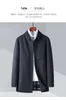 Trench da uomo Spolverino autunnale Giacca adesiva con risvolto di media lunghezza Business Casual Primavera e top cappotto