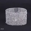10 file braccialetto con strass bianco elastico braccialetto elastico braccialetto festa nuziale gioielli da sposa ZAU10 5233R