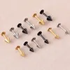 Stud Earrings Alisouy 2024 1 Pair Men's Simple Ear Plug Stainless Steel Round Trendy Jewelry For Men Women Fashion Type