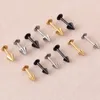 Ohrstecker Alisouy 2024 1 Paar Herren Einfache Ohrstecker Edelstahl rund Trendy Schmuck für Männer Frauen Modetyp