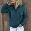 Sweats à capuche pour femmes avec cordons de serrage et poches à manches longues Sweatshirts Pulls Couleur unie Streetwear Vintage Sudadera Mujer Femme 240305